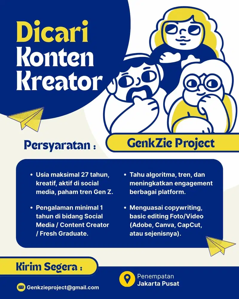 WE'RE HIRING CONTENT CREATOR
