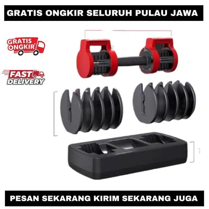 F215 TEZEWA 13.5 KG adjustable dumbel dumbbell fitness gym ketler