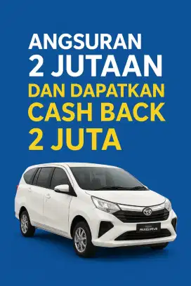 Sigra D 1.0 mt Sigra R 1.0 mt cash back 2 JT DP 0%