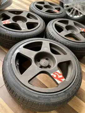 Rare Velg Regamaster R17 4x100 yaris vios jazz brio swift agya calya