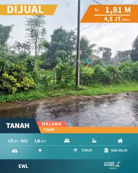 Dijual Tanah Kavling Di Tidar Malang Siap Bangun