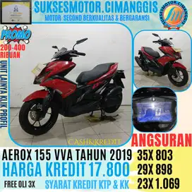 AEROX 155 VVA TERMURAH CASHBACK 200-400 KLIK PROFIL PROMO UNIT LAINYA