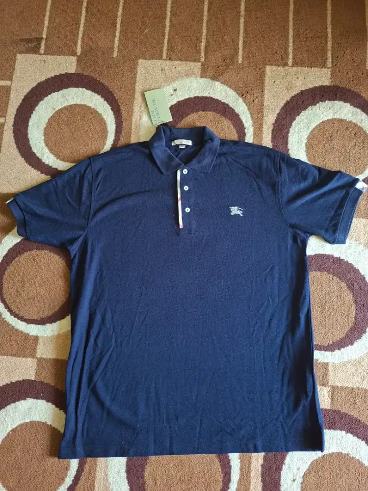 Polo Shirt Burberry Navy Mens