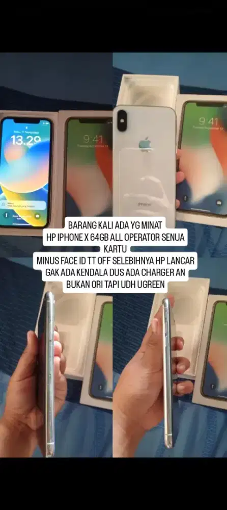 Jual hp ip x 64gb