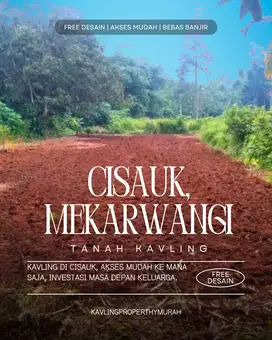 Tanah Kavling Cisauk Murah Dan Akses Mudah, Free Desain hunian