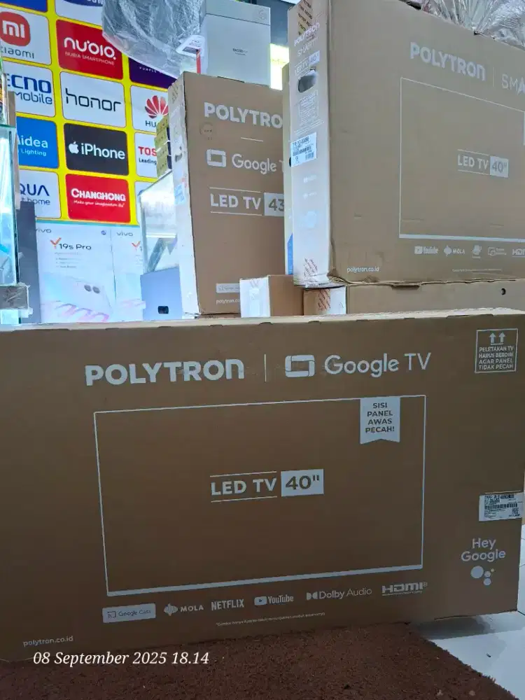 TV POLYTRON 40 INCI GOOGLE GARANSI RESMI ORI
