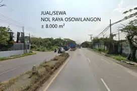 DIJUAL DISEWAKAN TANAH NOL JALAN RAYA OSOWILANGON SURABAYA BARAT