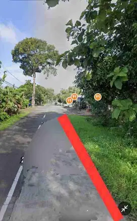 tanah murah luas 1986m area industri tepi jalan Nguter Sukoharjo