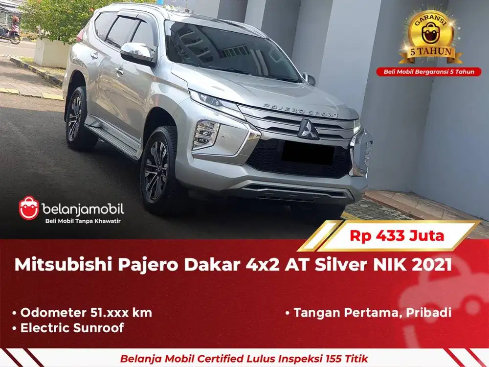[ GARANSI 5TH ] Mitsubishi Pajero Dakar 4x2 AT Sunroof 2021/2022