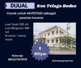 DJUAL Kos aktif Dgn 15 Kamar Cocok Untuk Invest Jangka Panjang