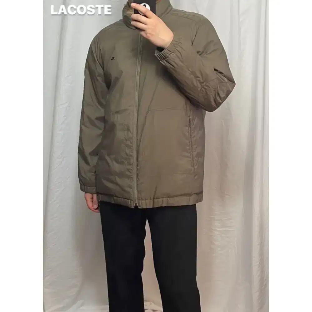 Jaket Inner and Outer Lacoste Brown/ Khahi Size 100