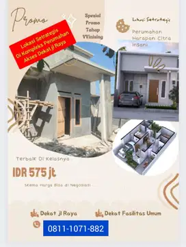 Rumah Baru Ujung Harapan Bekasi Posisi Huk Bebas Banjir dekat Stasiun