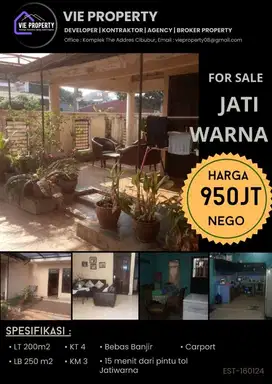 NEGO SAMPE DEAL   Rumah asri siap huni Jatiwarna, nego sampe deal