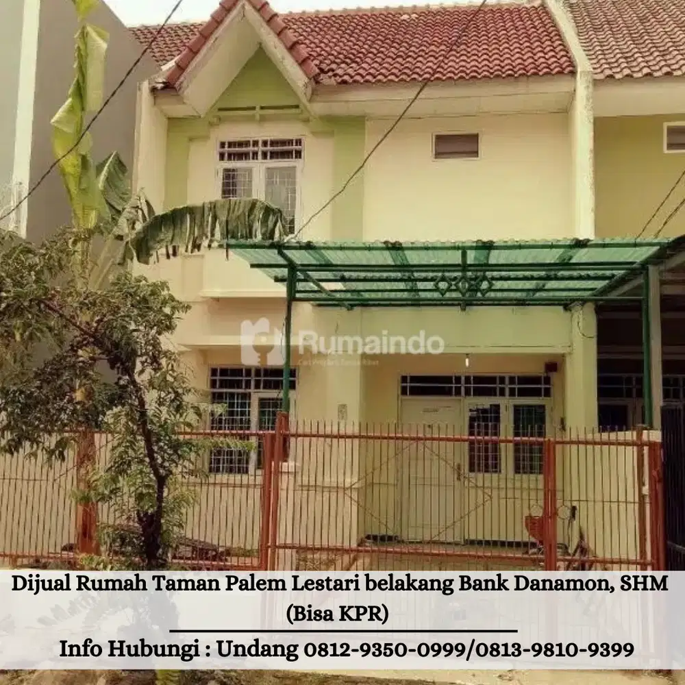 Dijual Rumah Taman Palem Lestari Belakang Bank Danamon SHM (Bisa KPR)