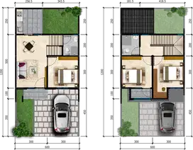 Rumah 2 Lantai Modern Tipe Montana L6–CitraLand Cibubur, Cicilan 6Jtan
