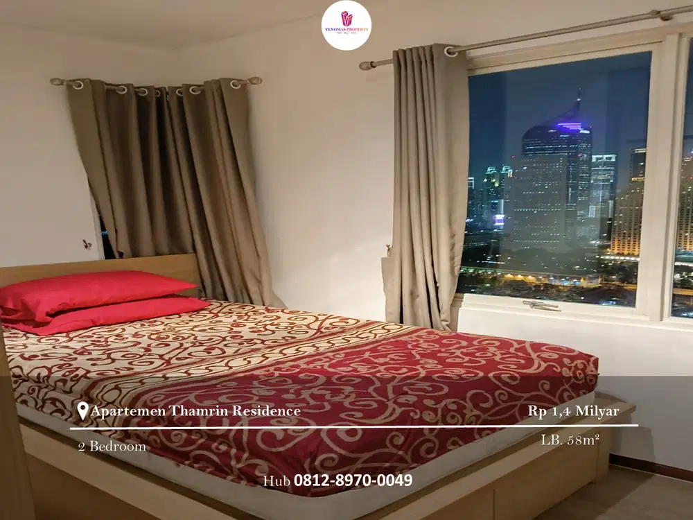 Dijual Apartement Thamrin Residence 2BR Furnished View Timur
