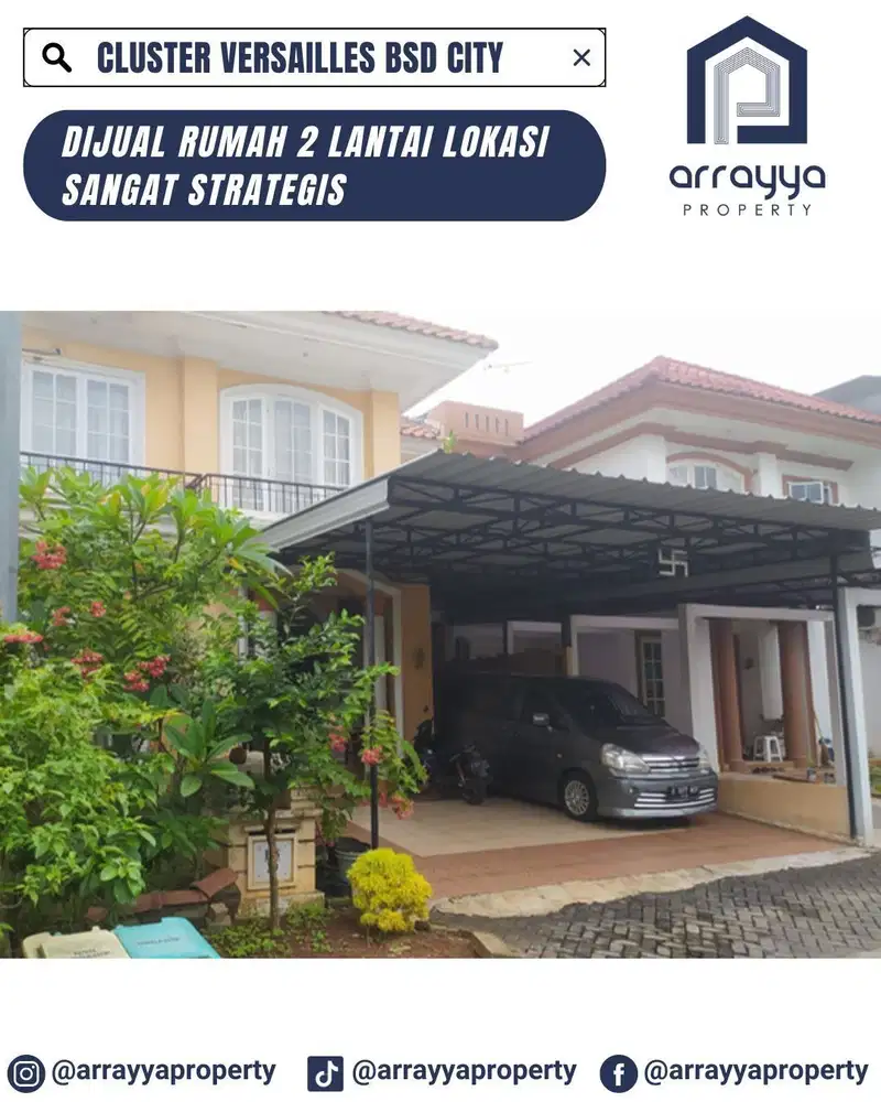 RUMAH MEWAH 2 LANTAI CLUSTER VERSAILLES BSD .ENB182.