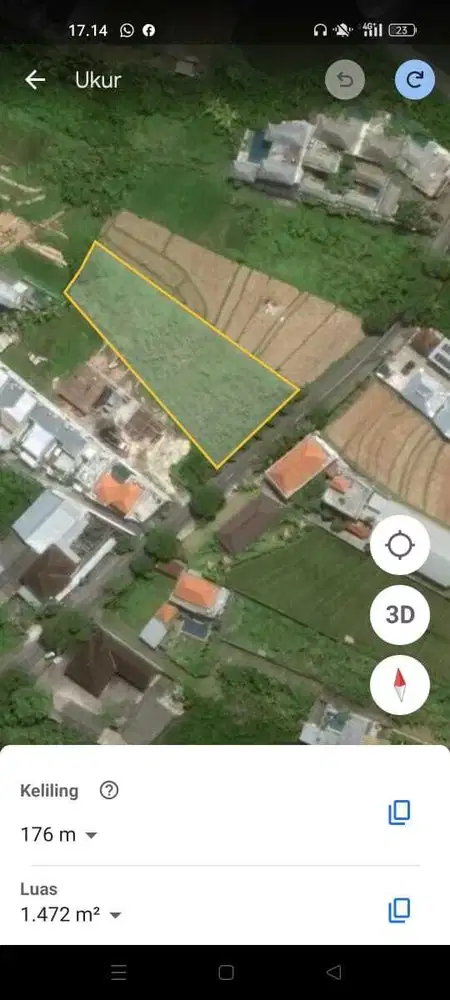 DIJUAL TANAH DI JALAN JUTAMA TUMBAK BAYUH