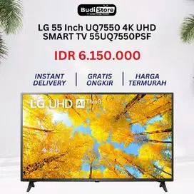 LG 55 inch 55UQ7550 4K UHD TV 55UQ7550PSF NEW SEGEL GARANSI RESMI