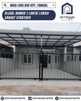 RUMAH BARU 1 LANTAI MINIMALIS DI NUSA LOKA BSD .MRB55.