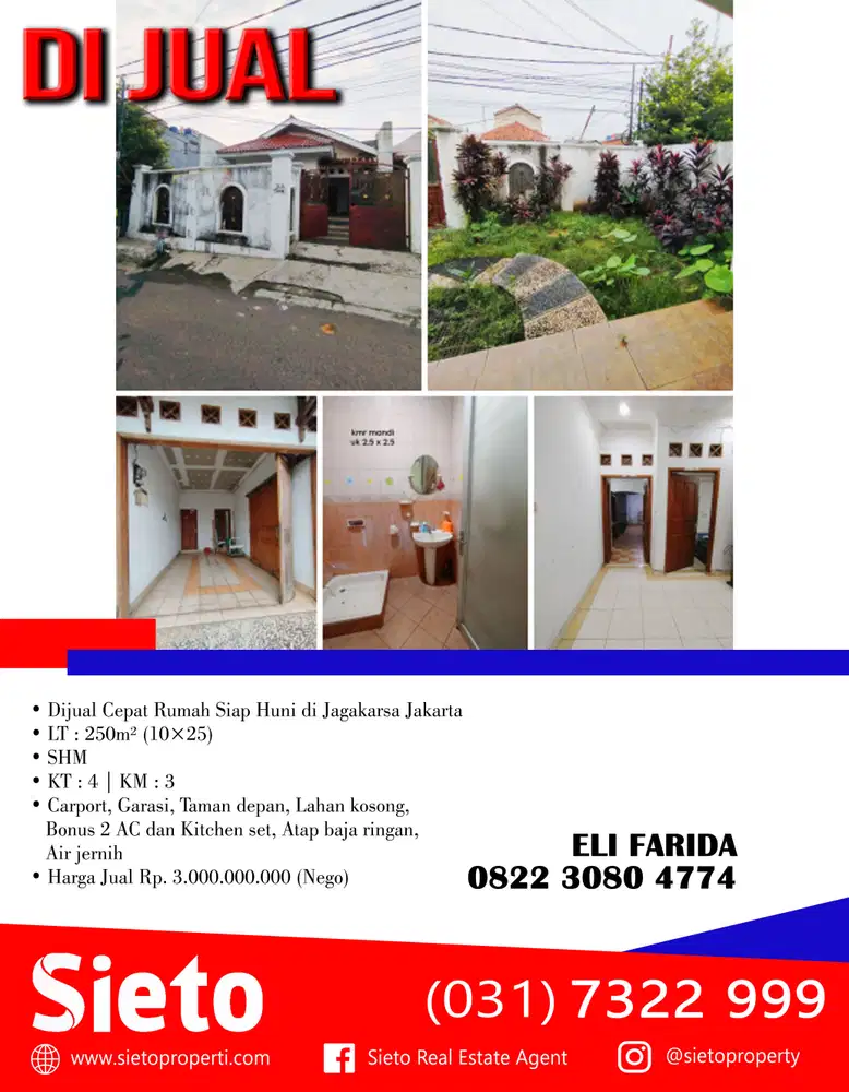 Dijual Rumah Siap Huni dengan Harga Terjangkau di Jagakarsa Jaksel