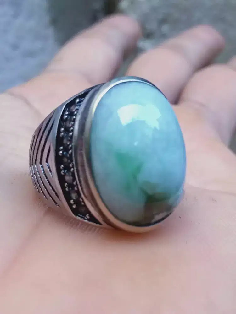 Cincin Giok Burma Natural Jadeite Jade