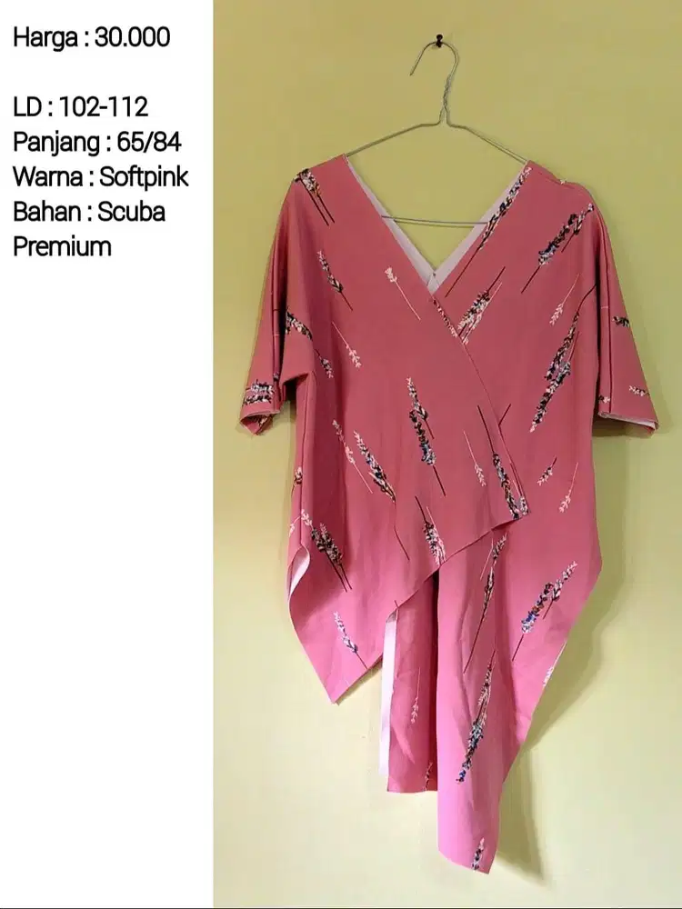 Blouse Asimetris Pink