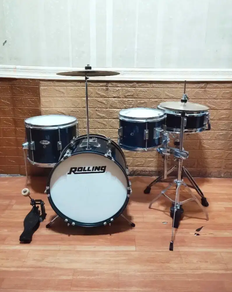 Drum set ROLLING junior warna hitam