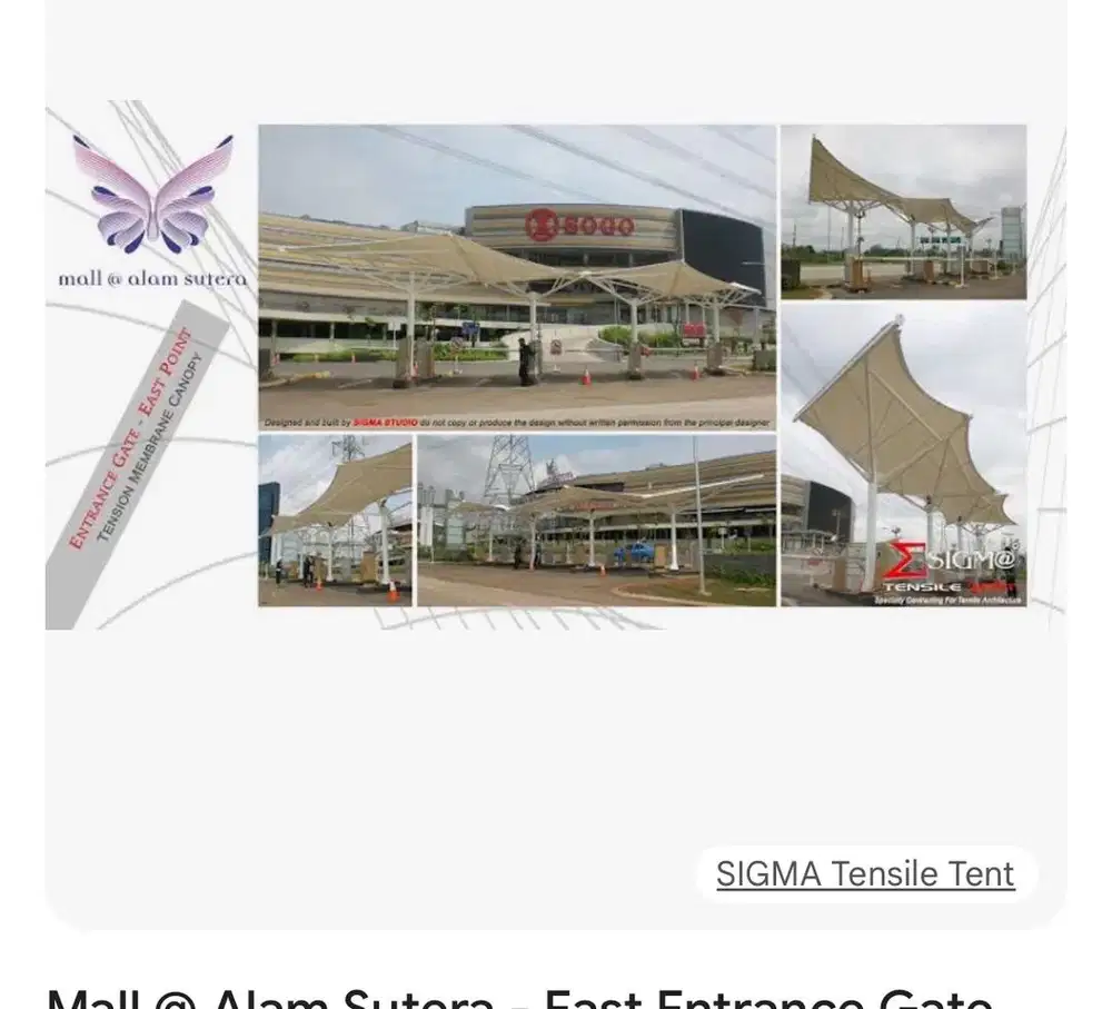 Spg toko baju di mall alam sutera