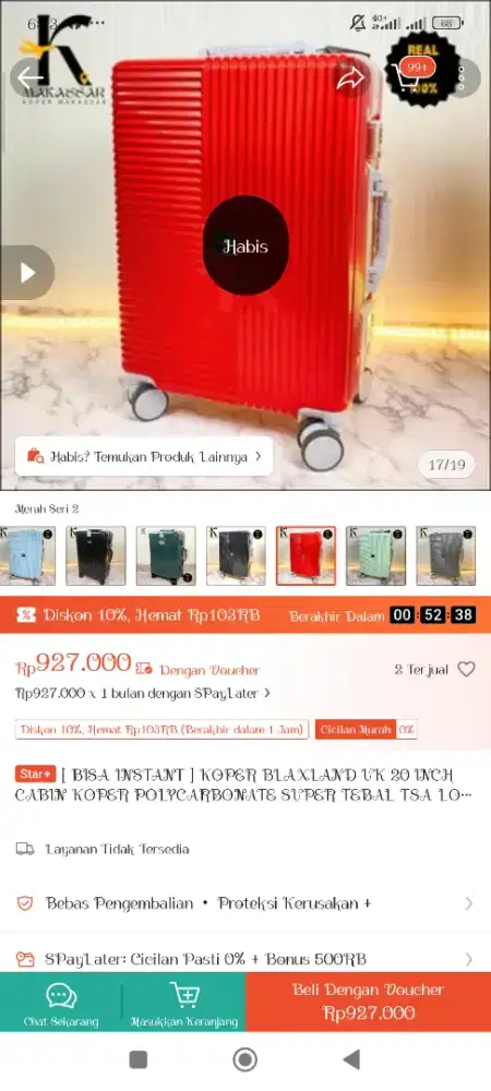 Jual Koper Blaxland ukuran 24 warna merah B. U