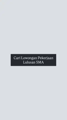 MENCARI LOWONGAN PEKERJAAN FULL TIME ATAU PART TIME