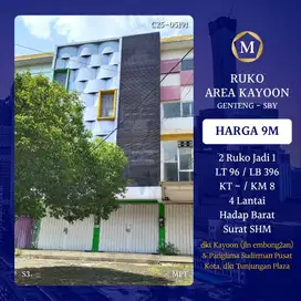 JUAL RUKO AREA KAYOON SURABAYA 2 RUKO JD 1 STRATEGIS TENGAH PUSAT KOTA