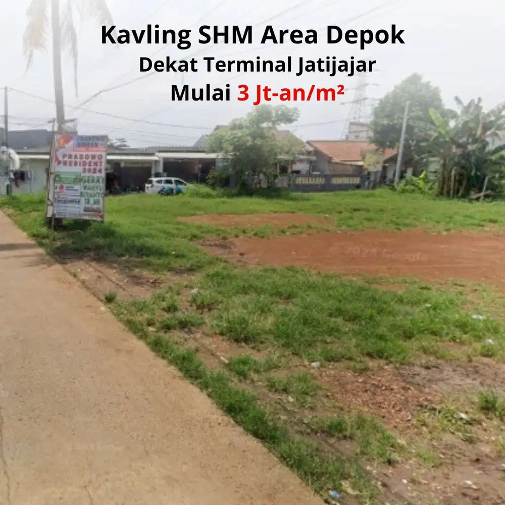 3,2 Jt-an Tanah Kavling SHM Area Cilangkap, Dekat Terminal Jatijajar