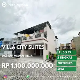 villa cantik furnished City suites daerah medan binjai sunggal