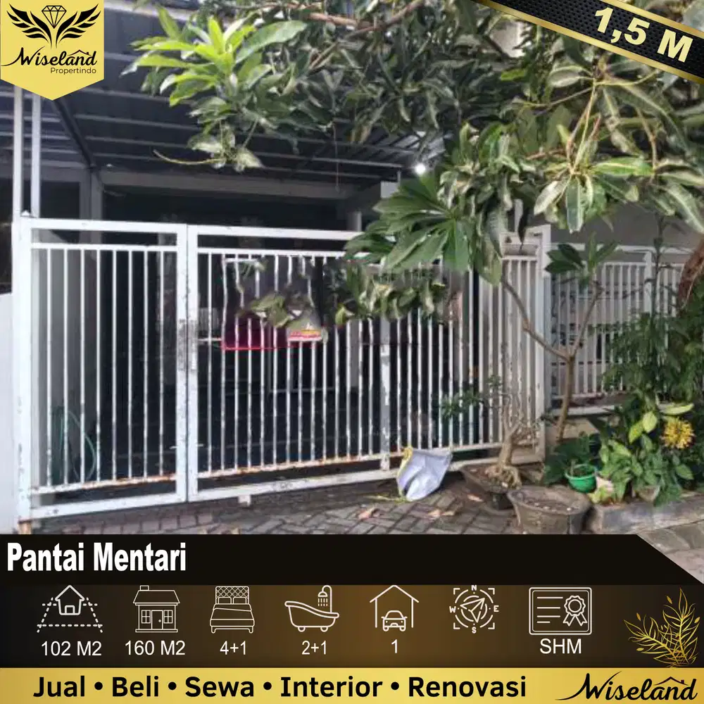 Dijual Rumah Pantai Mentari Surabaya