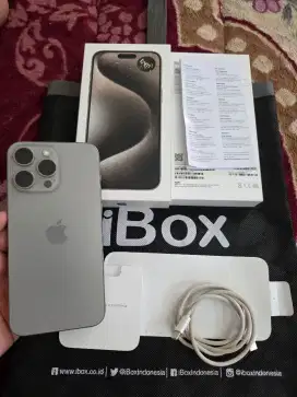 iphone 15 pro max 256gb resmi iBox,mulus like new,fulset original