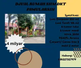 Rumah Pamularsih Semarang Kota Ready SHM Dkt pusat Kota