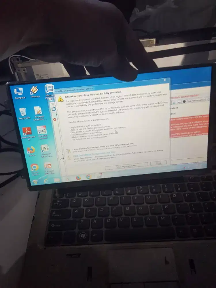 Layar Led notebook slim 10 inc 40 pin