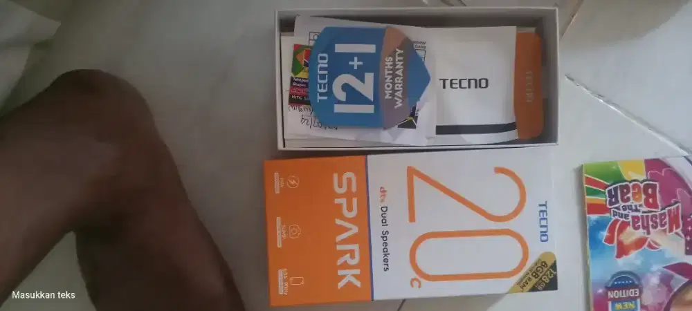 jual hp tecno 20c ram 4+4/128 850rb