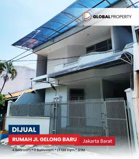 Rumah 2 Lantai Jalan Gelong Baru, Grogol Petamburan, Jakarta Barat