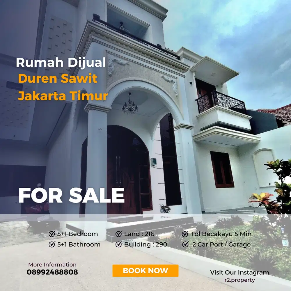 Rumah Dijual di Jakarta Timur Duren Sawit
