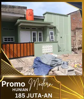 Rumah murah desain modern 2 kamar akses strategis dekat jalan utama