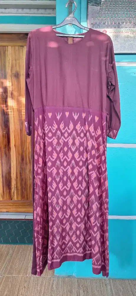 Gamis dari kain Tenun LD 110