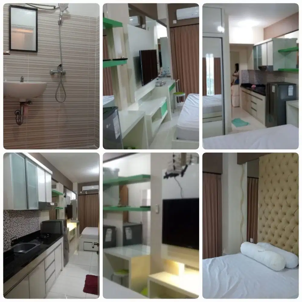 sewa studio furnish golf view, apartemen puncak bukit golf surabaya.