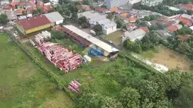 Jual Tanah Ex Workshop di Jalan Raya Padatkarya, Curug - Tangerang