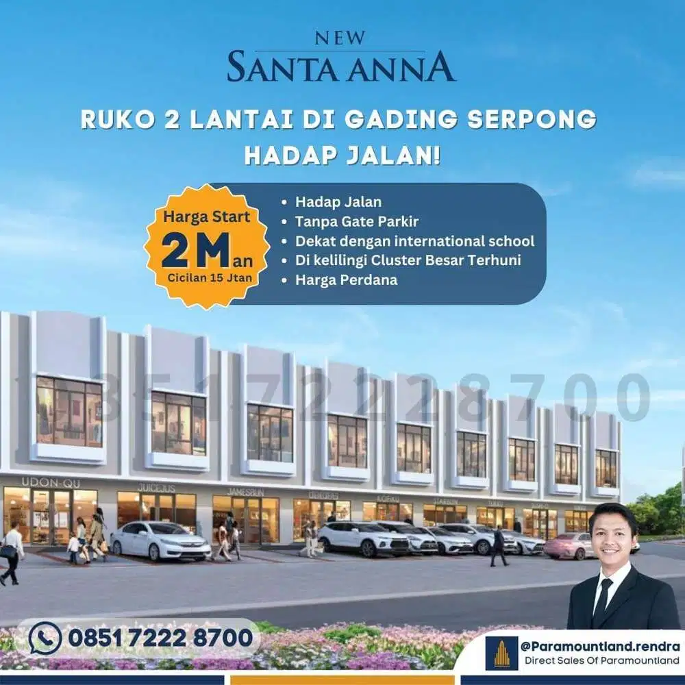 Ruko Termurah Di Gading Serpong Lokasi Strategis Ruko Santa Anna