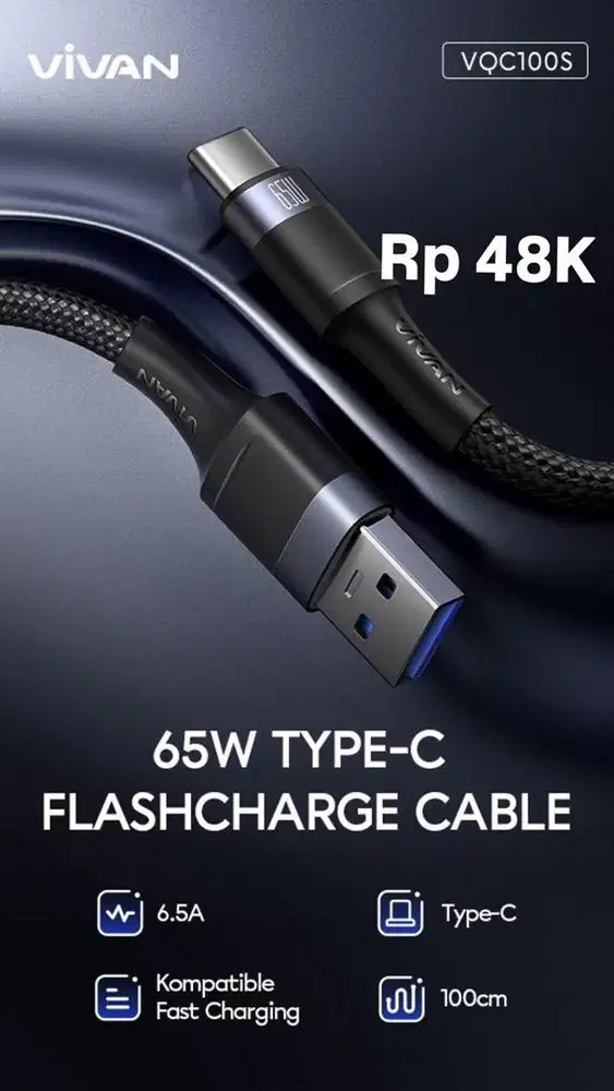 KABEL CHARGER VIVAN VQC100S