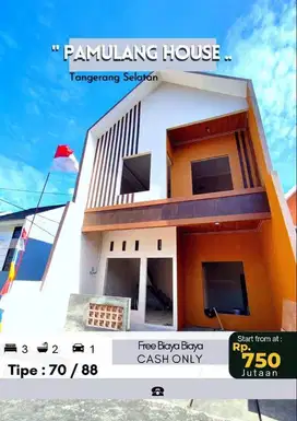387A Rumah 2 Lt Skandinavian Modern Promo Awal Tahun di Pamulang