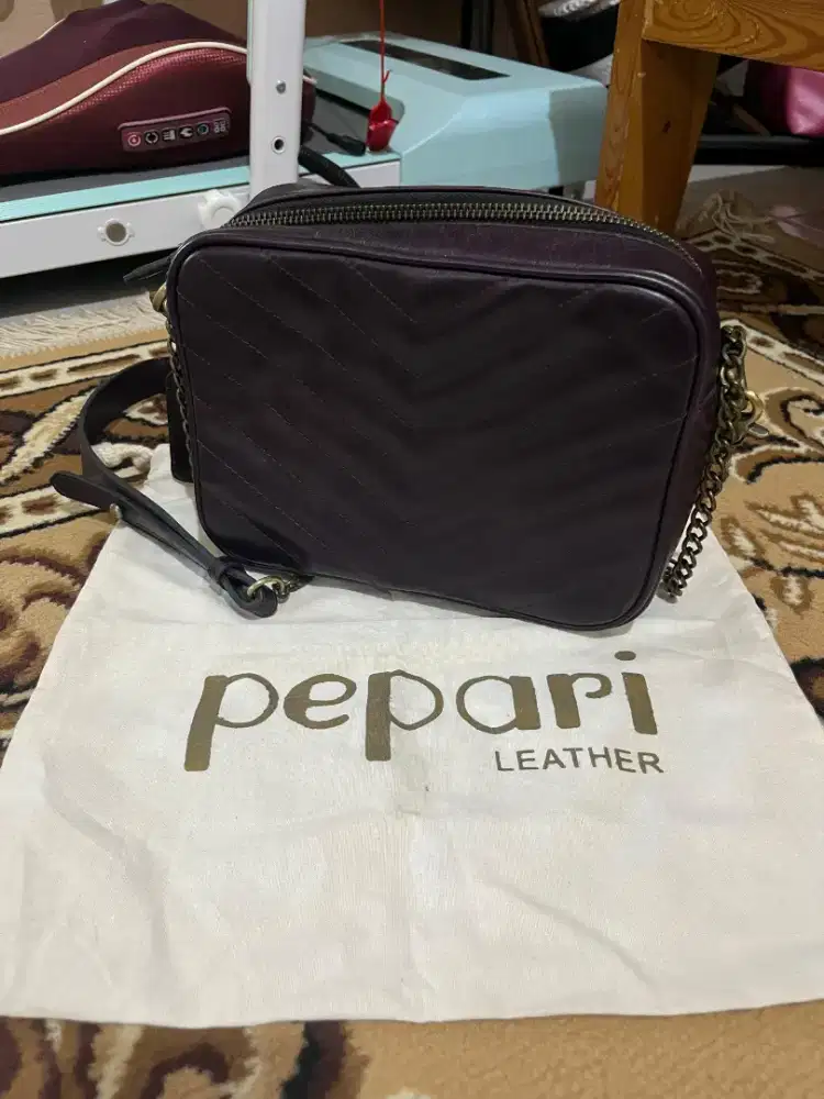 TAS Pepari Leather Preloved Kulit Sapi