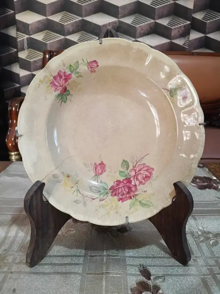 Piring antik retak seribu - 20.5 cm